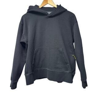 Bombas Woman’s Black Hooded Sweatshirt Size Large Zip And Pouch Pockets Hoodie